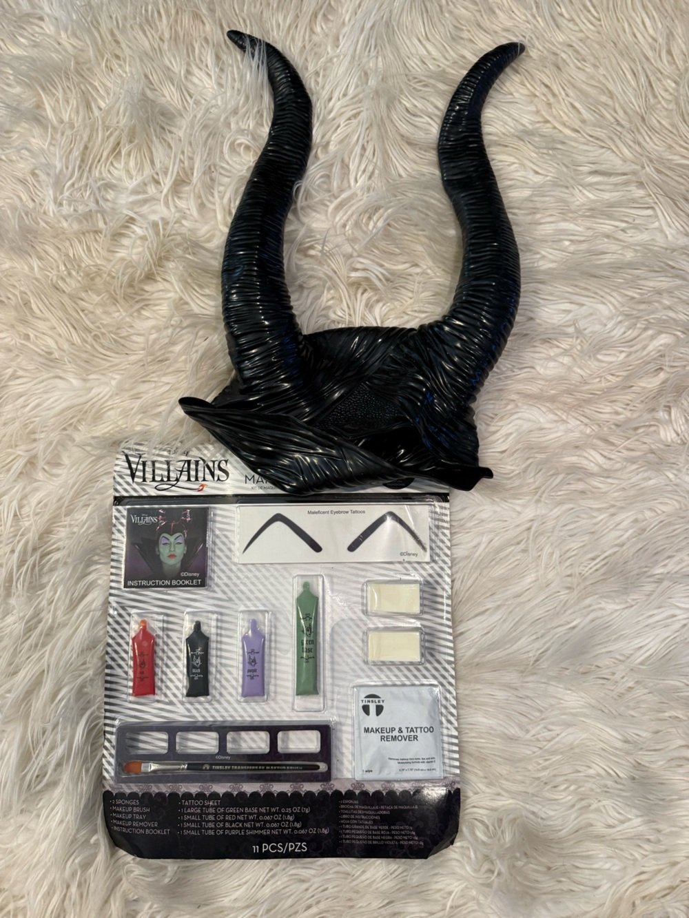 Maleficent Horns and Makeup Kit (N)